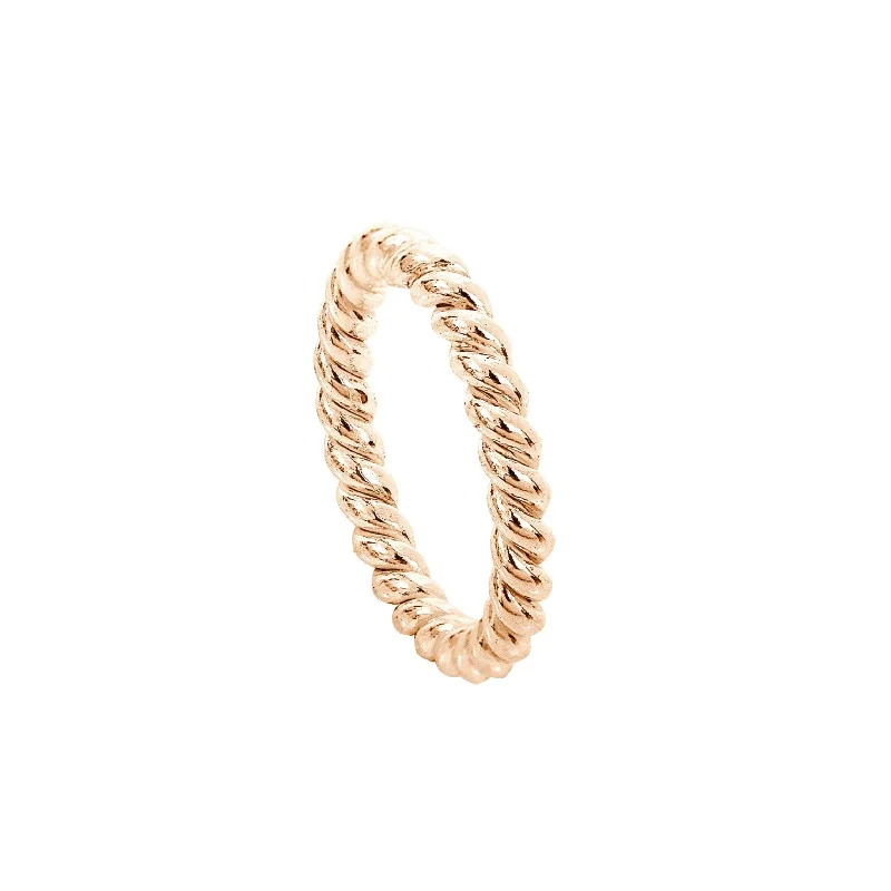 Gold-Plated Silver Twist Ring