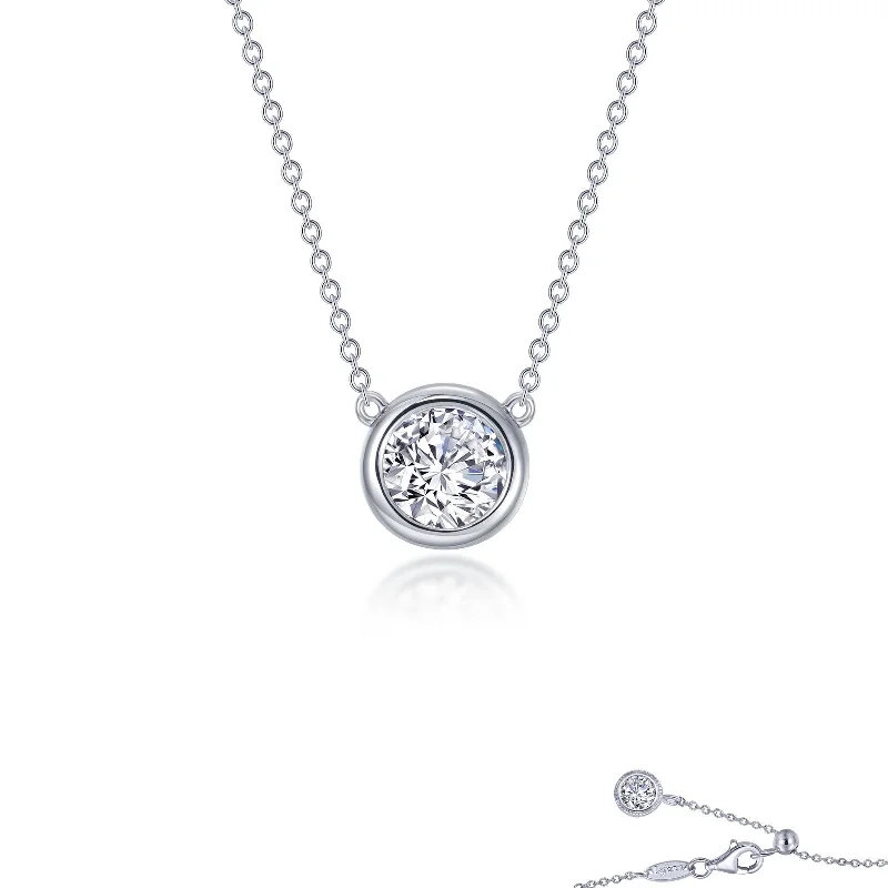 Lafonn Classic Round Diamond Necklace N0294CLP16