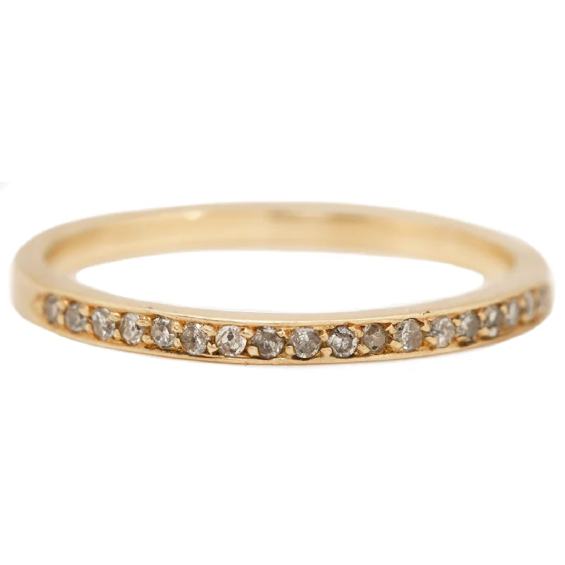 Fancy Pavé Half Eternity Band