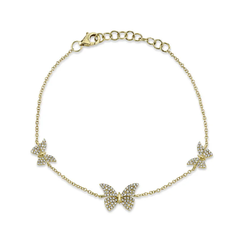 0.30CT DIAMOND BUTTERFLY BRACELET SC55020620