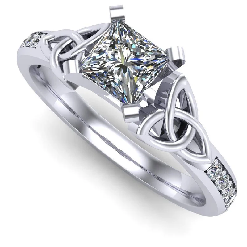 Celtic Engagement Ring AYLIN-1-PLATINUM-PRINCESS