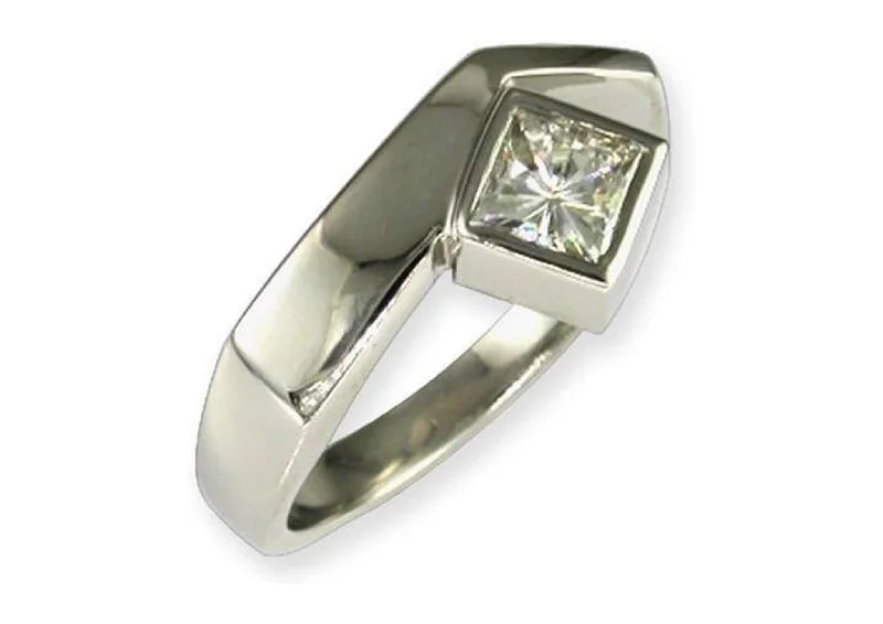 Halo - Style Diamond Rings with Smaller Accent DiamondsPlatinum & Diamond ring