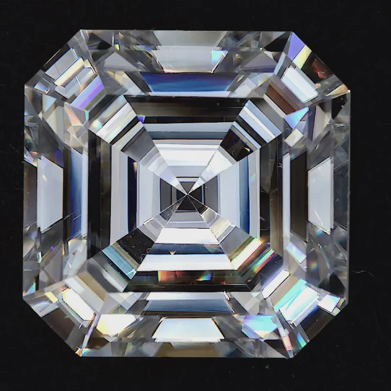 Custom - Designed Diamond Rings to Reflect Your Personality1.30 Carat Forever One Asscher Cut Moissanite Gemstone (6.5x6.5mm)