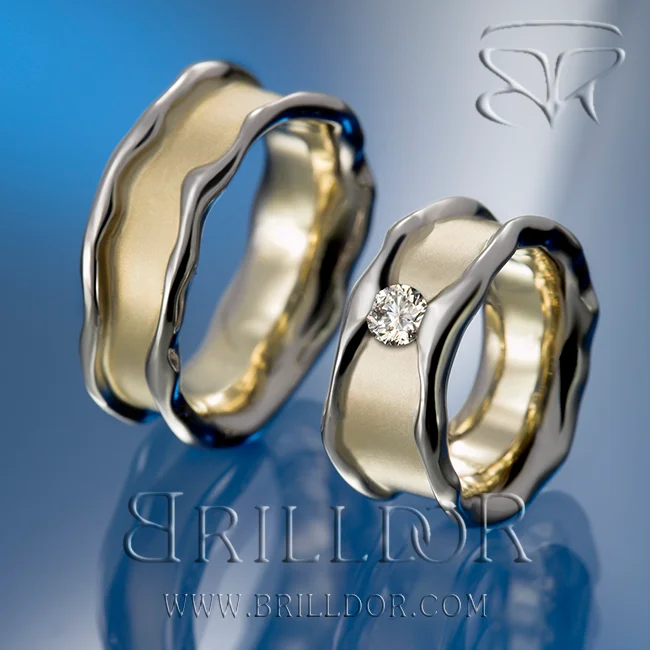 Nature wedding bands