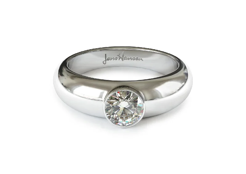 Vintage - Inspired Diamond Rings with Filigree WorkJW73 Diamond Ring, White Gold & Platinum