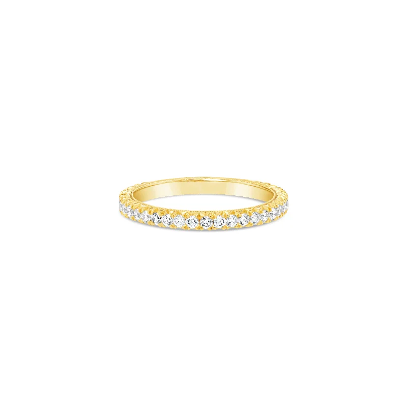 Dovetail-Set 0.5ct Round Brilliant Cut Diamond Ring - 18ct Yellow Gold