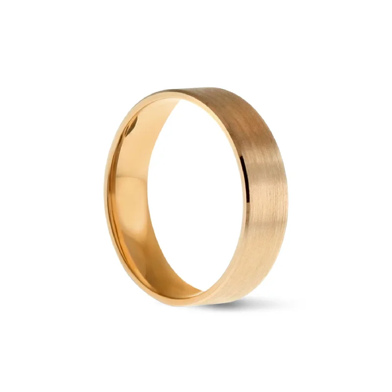 Brushed Band - 18ct Rose Gold