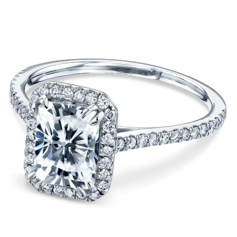 1.8ct Radiant Forever One Moissanite Ring