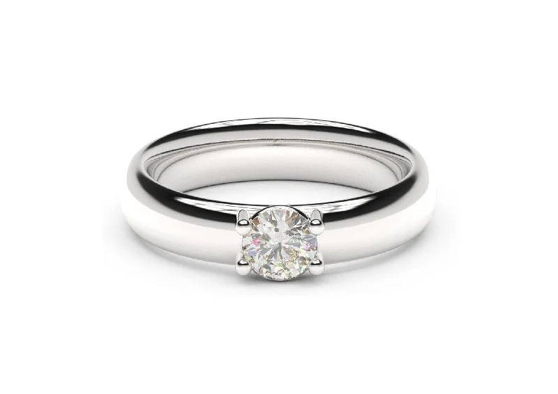 Vintage - Inspired Diamond Rings with Filigree WorkContemporary Engagement Ring, White Gold & Platinum