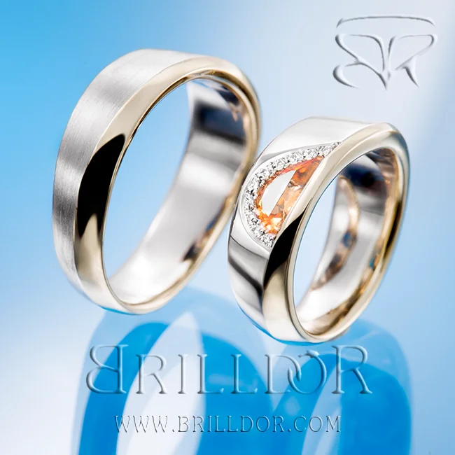 Sunrise wedding bands