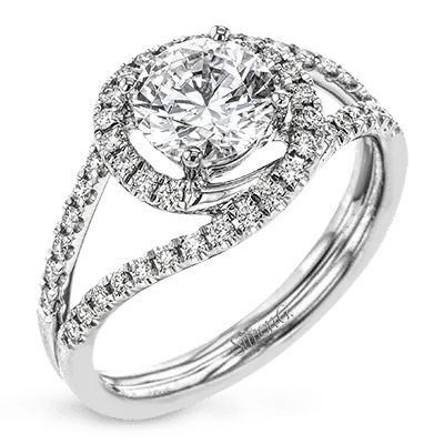 Vintage - Inspired Diamond Rings with Filigree WorkEngagement Ring in Platinum with Diamonds