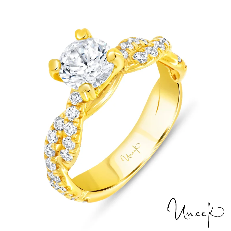 Engagement Ring  14K Yellow Gold