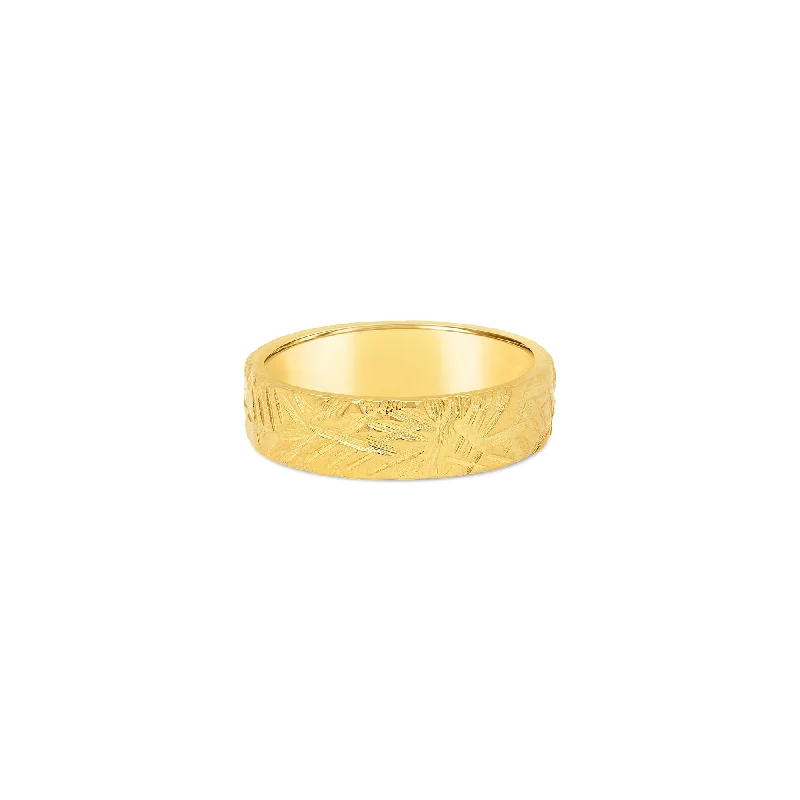 Ice Textured Ring - 18ct Yellow Gold