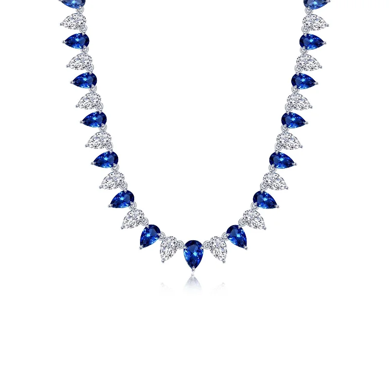 Lafonn Kaleidoscope Sapphire Necklace SYN029SP16