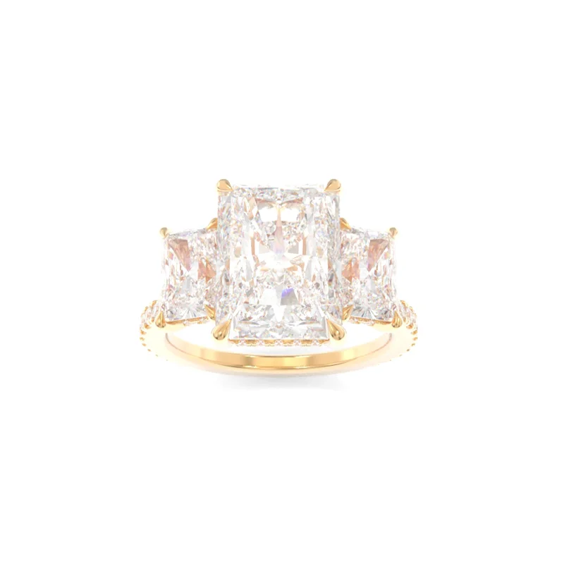 Taylor Three Stone Ring Radiant