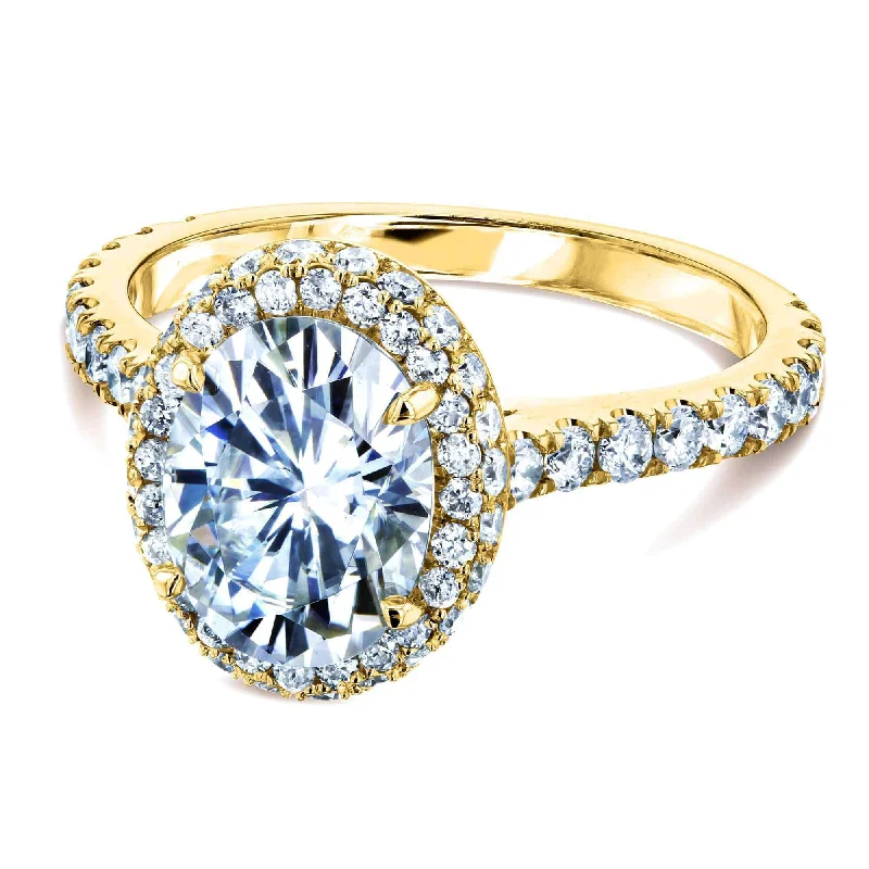 Oval Ornate Basket Multi-halo Ring