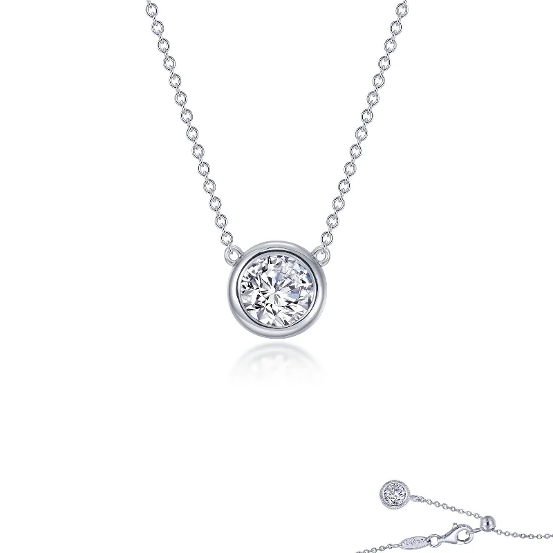 Lafonn Classic Round Diamond Necklace N0293CLP16