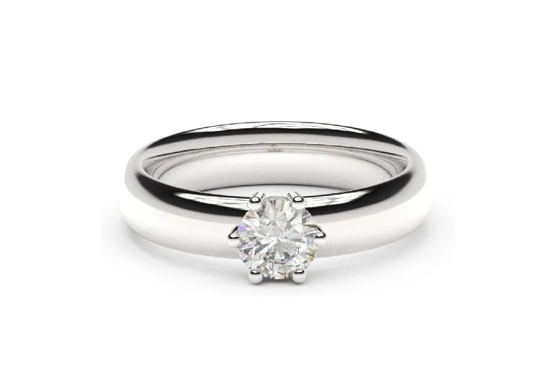 Custom - Designed Diamond Rings to Reflect Your PersonalityClassic Engagement Ring, White Gold & Platinum