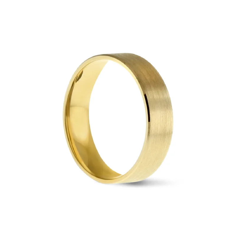 Brushed Band - 18ct Yellow Gold