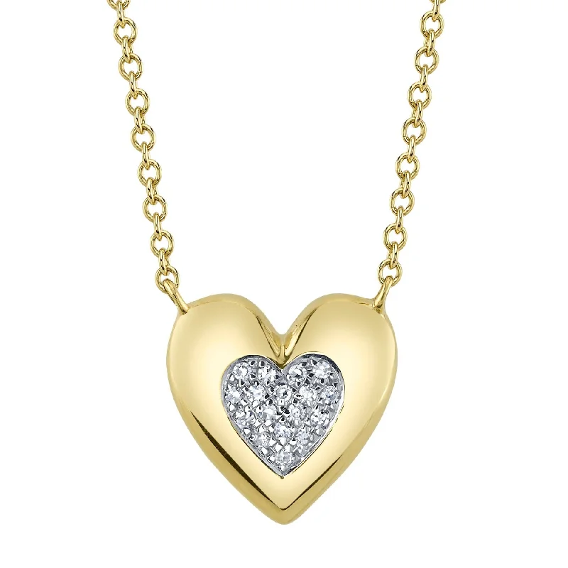 0.04CT DIAMOND HEART NECKLACE