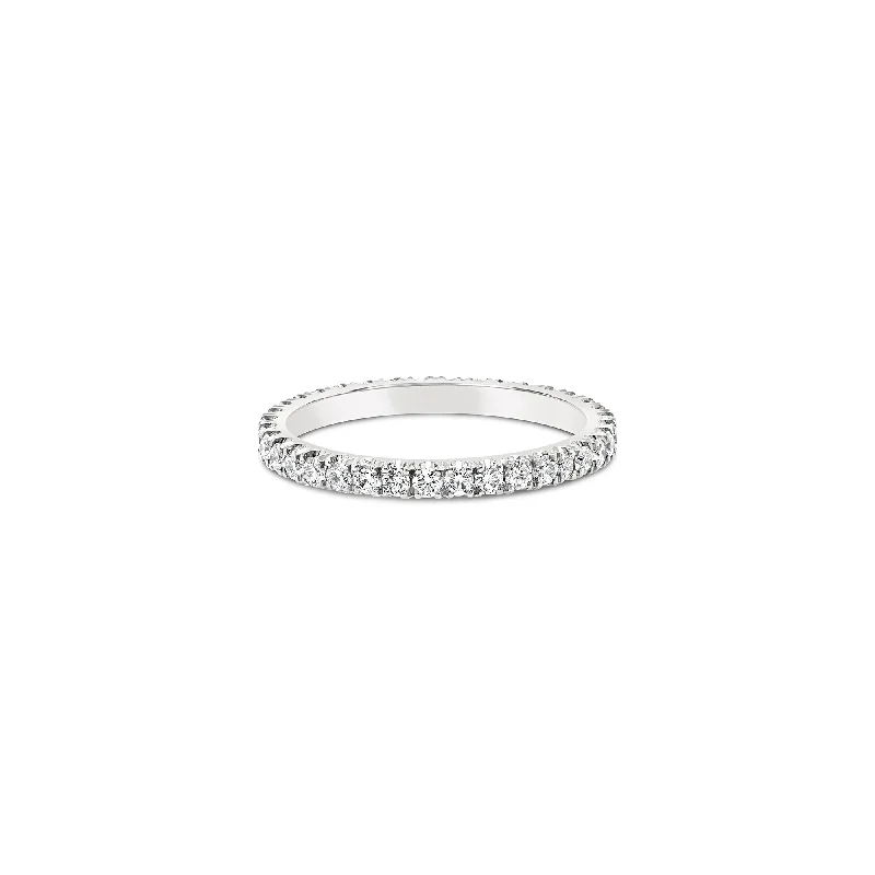 Castle-Set 0.5ct Round Brilliant Cut Diamond Ring - 18ct White Gold