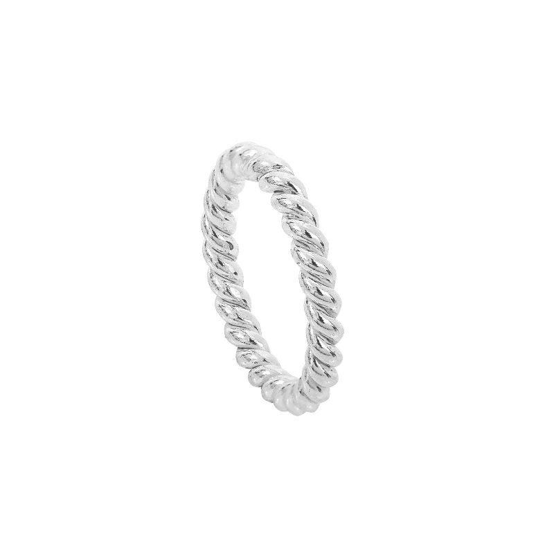 Silver Twist Ring