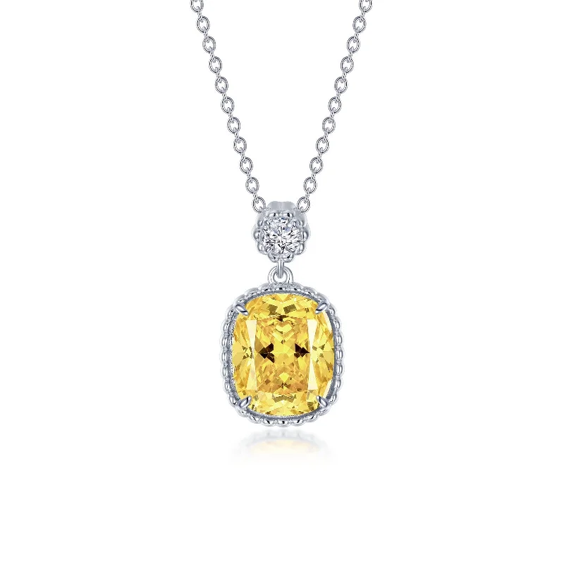 Lafonn Classic Canary Necklace N0282CAP20