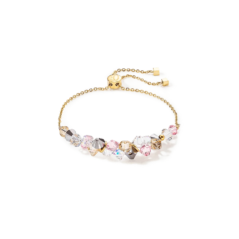 Stackable Bangle Sets for a Trendy LookCoeur De Lion Gold Plated Light Rose Dancing Crystals Bracelet