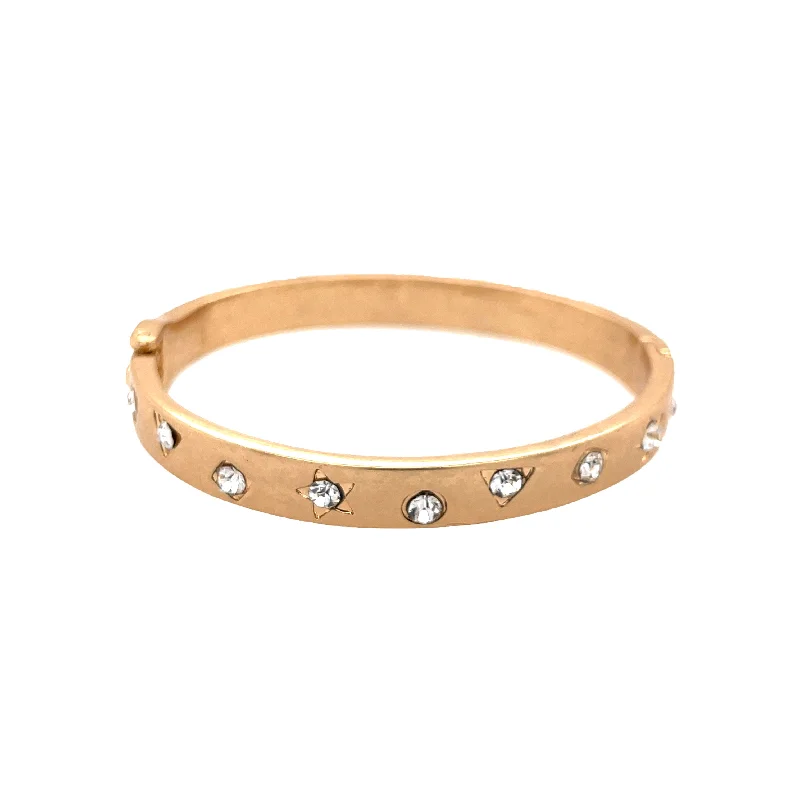 Stackable Bangle Sets for a Trendy LookStudded Bangle Bracelet