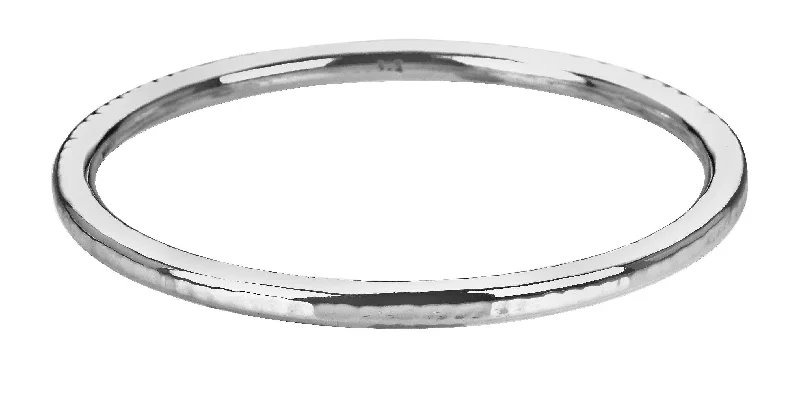 Enamel - Coated Bangles in Vibrant ColorsSterling Silver Hammered Bangle