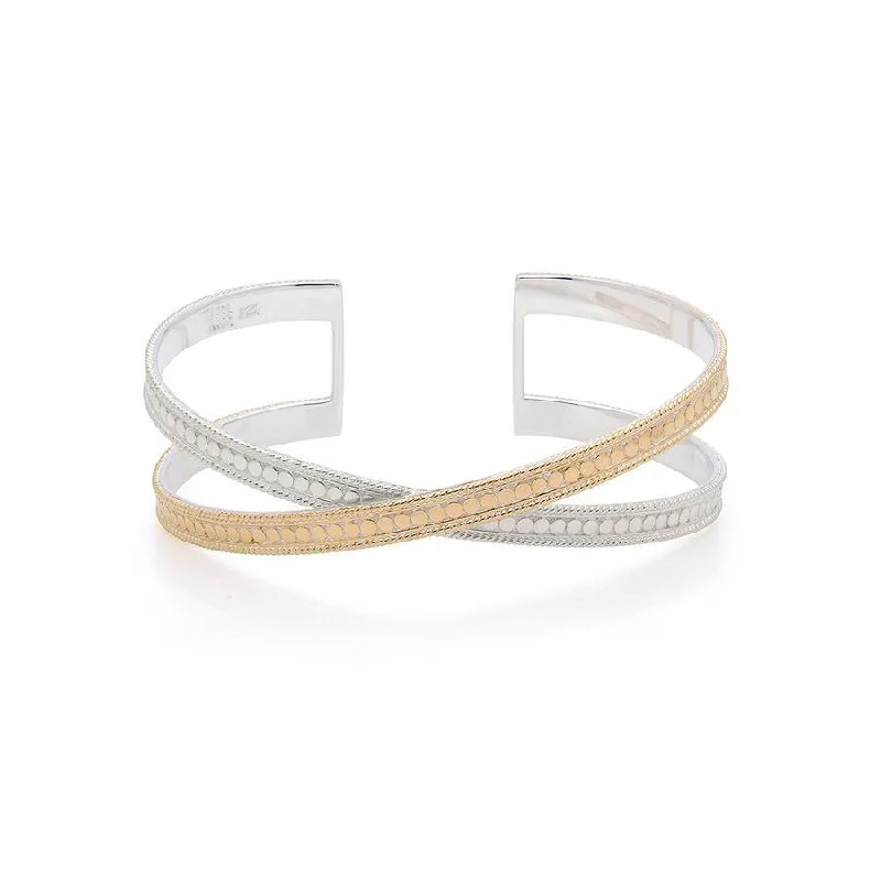 Solid Gold Bangles with Intricate EngravingsAnna Beck Classic Cross Cuff Bangle