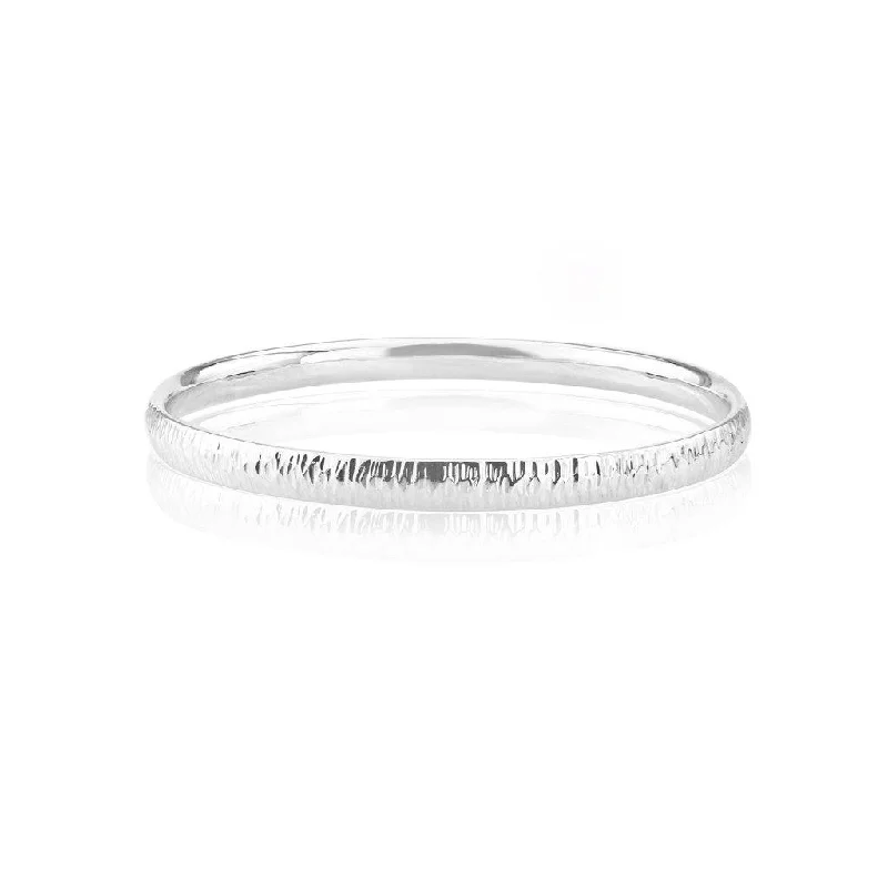 Bangle Bracelets with Birthstone AccentsJohn Garland-Taylor EZ Bangle in Sterling Silver