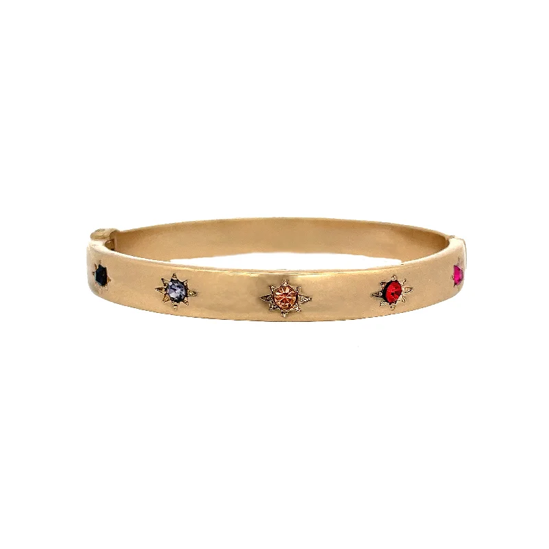 Enamel - Coated Bangles in Vibrant ColorsStarburst Bangle Bracelet