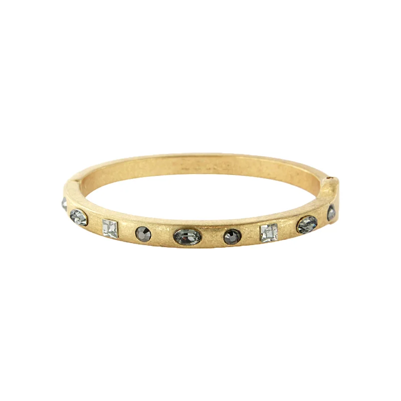 Solid Gold Bangles with Intricate EngravingsMulti Stone Bracelet