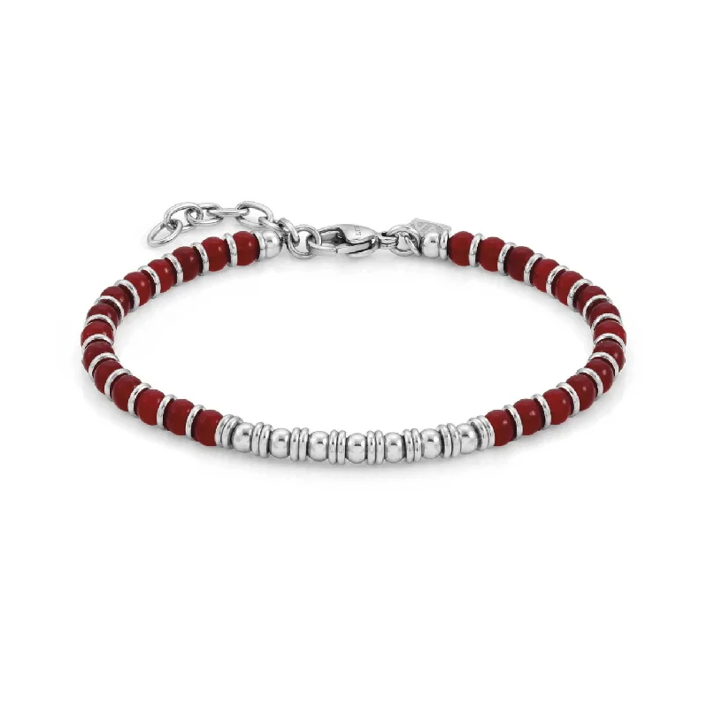 Adjustable Leather Bangles for a Bohemian StyleNomination Instinct Red Agate Bracelet