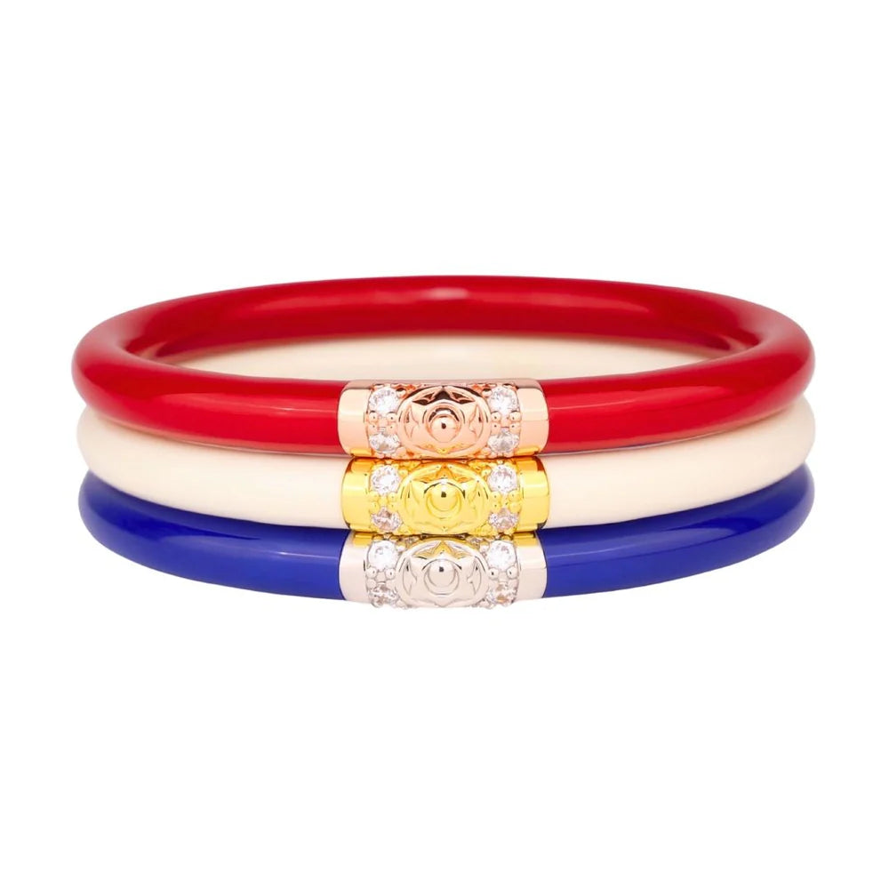 Stackable Bangle Sets for a Trendy LookBuDhaGirl | Set of Three | Three Kings All Weather Bangles in America