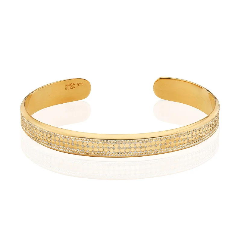 Bangle Bracelets with Birthstone AccentsAnna Beck Classic Wide Stacking Cuff Bangle - Gold