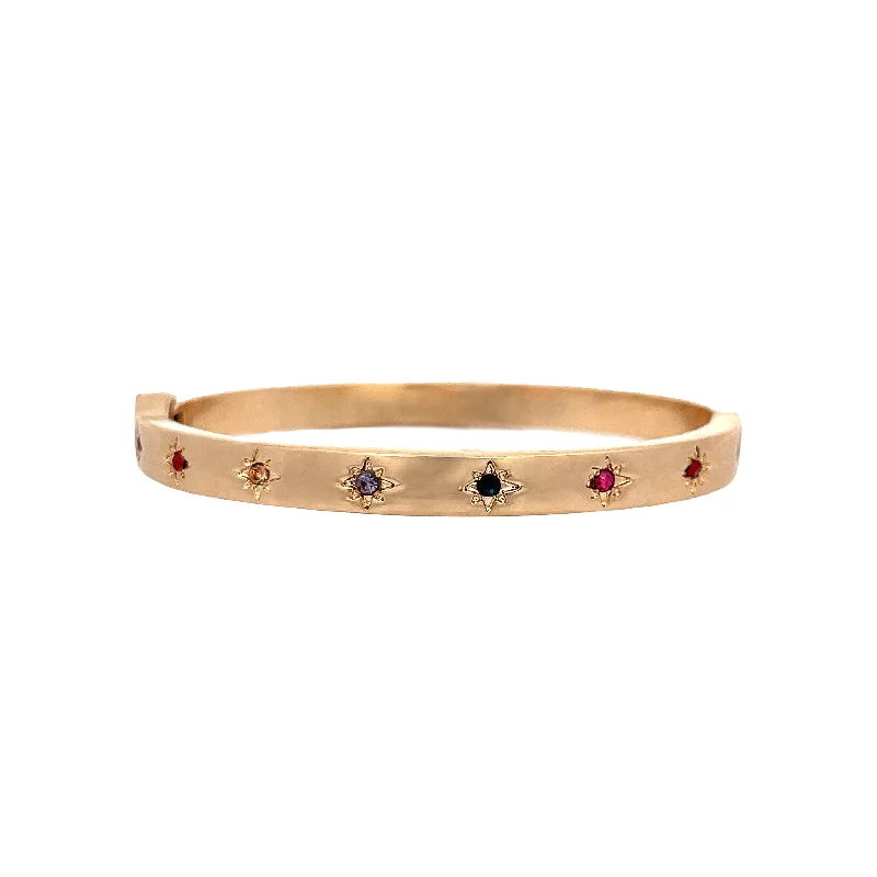 Stackable Bangle Sets for a Trendy LookStarburst Bangle Bracelet