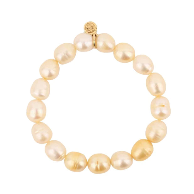 Solid Gold Bangles with Intricate EngravingsBuDhaGirl | Gold Baroque Pearl Bracelet