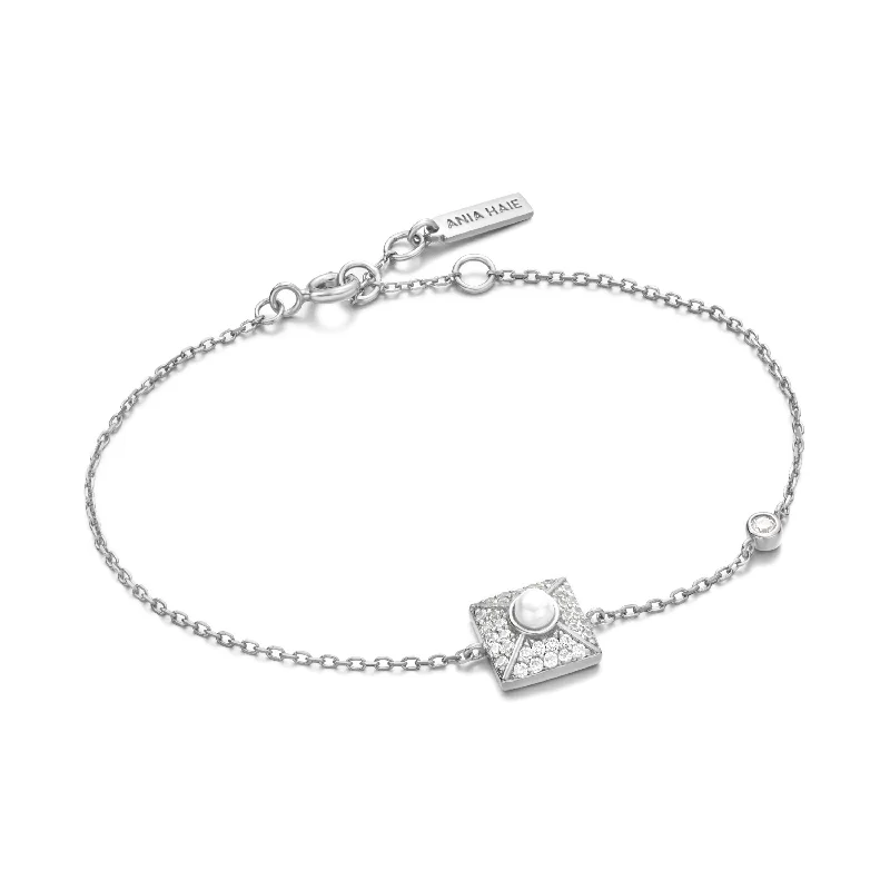 Stackable Bangle Sets for a Trendy LookAnia Haie Silver Pearl Pave Bracelet