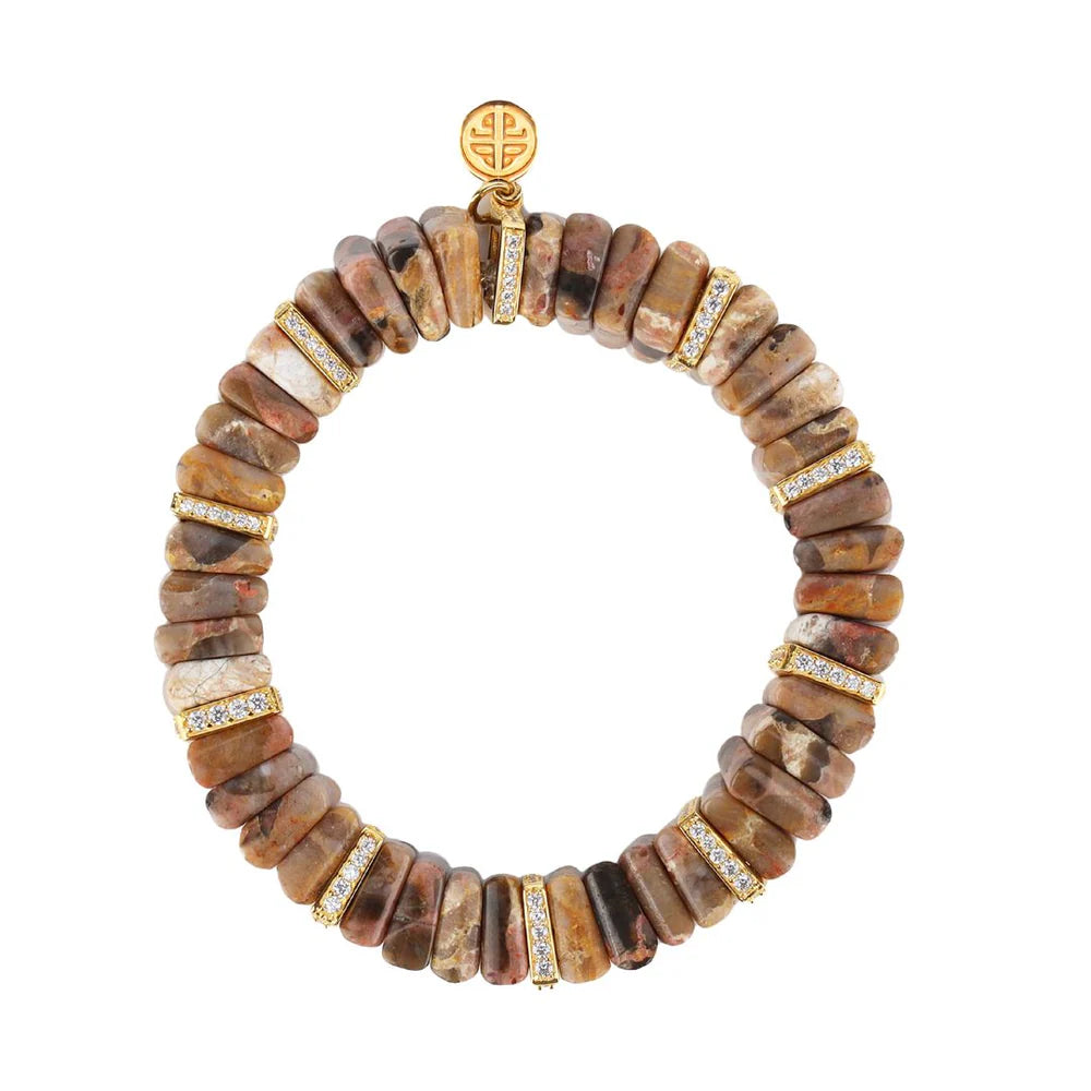 Stackable Bangle Sets for a Trendy LookBuDhaGirl | Tablet Bracelet in Picture Jasper