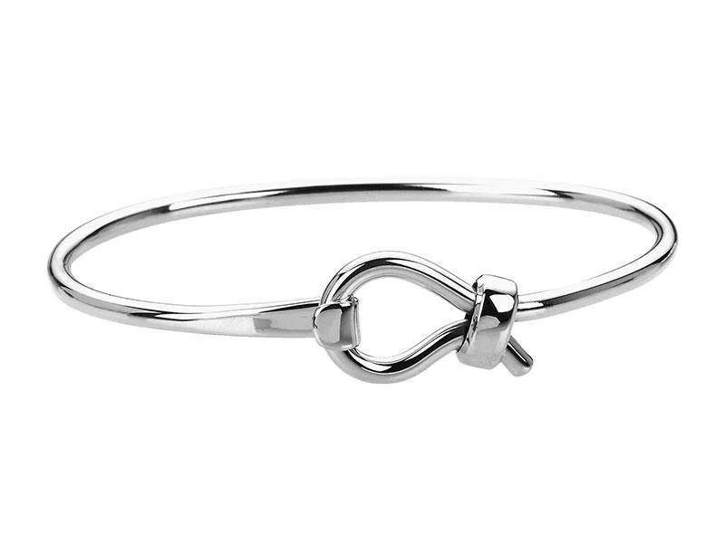 Stackable Bangle Sets for a Trendy LookSterling Silver Loop Bangle