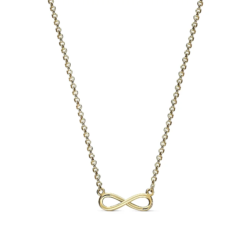 Locket Pendant Necklaces with Personalized Engravings9ct Gold Infinity Necklace