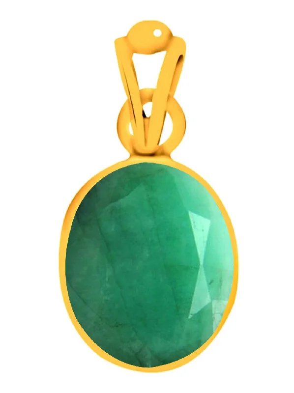 Locket Pendant Necklaces with Personalized EngravingsCertified Emerald Panna Panchdhatu Pendant 3cts or 3.25ratti