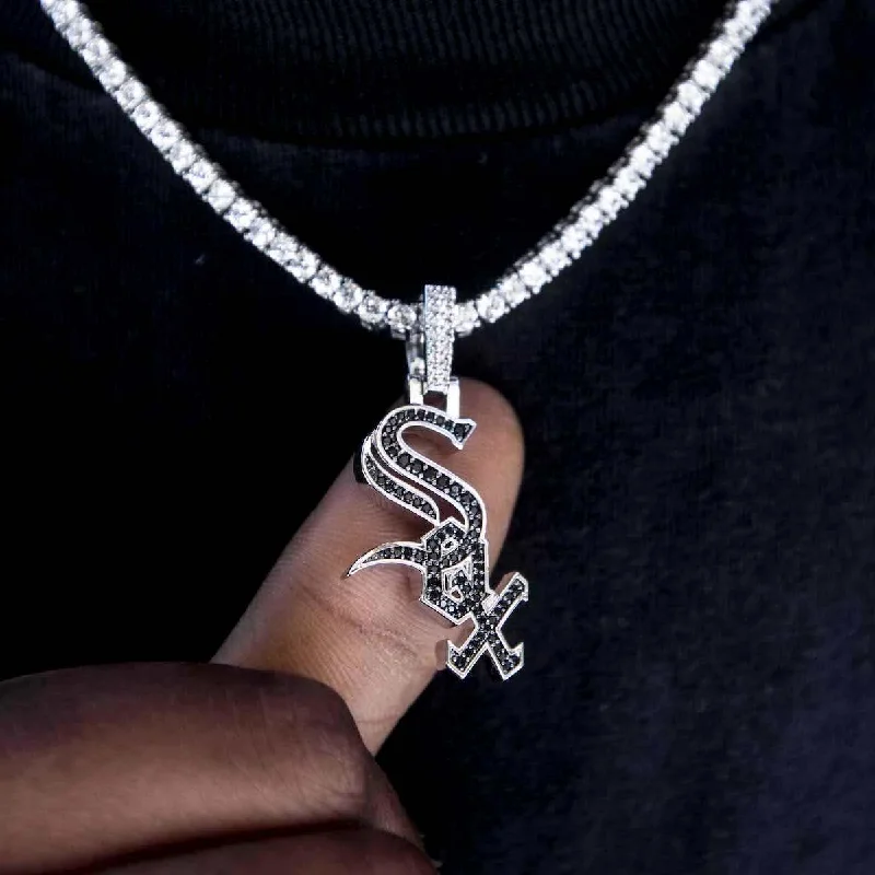 Locket Pendant Necklaces with Personalized EngravingsChicago White Sox Official MLB Logo Pendant