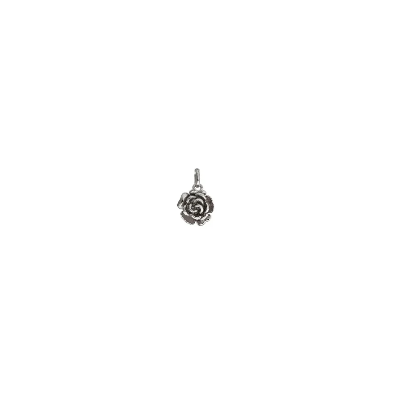 Zodiac Sign Pendant Necklaces for Astrology EnthusiastsFlower Rose Pendant (Silver)