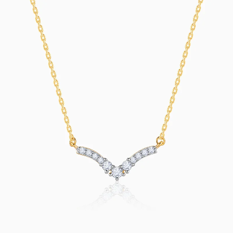 Heart - Shaped Pendant Necklaces with Birthstone InlaysGold Precious Miracle Diamond Necklace