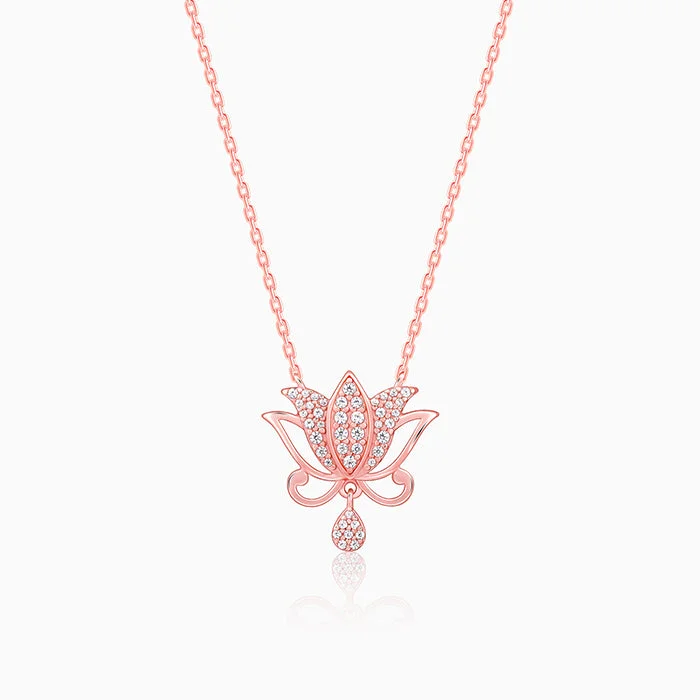 Locket Pendant Necklaces with Personalized EngravingsRose Gold Salikan Necklace