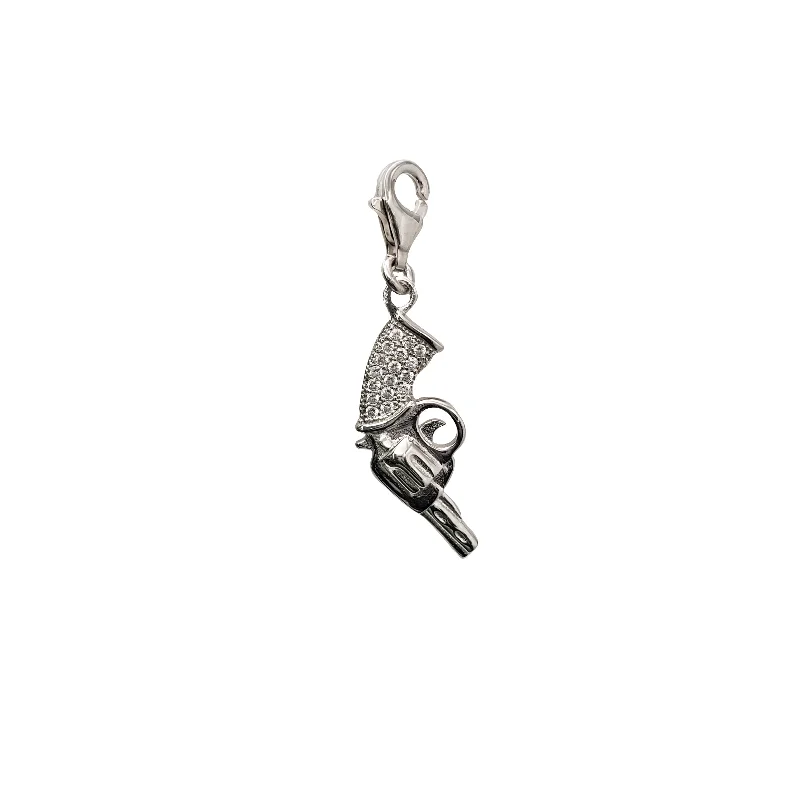 Heart - Shaped Pendant Necklaces with Birthstone InlaysTaurus 605 Gun Pendant (Silver)